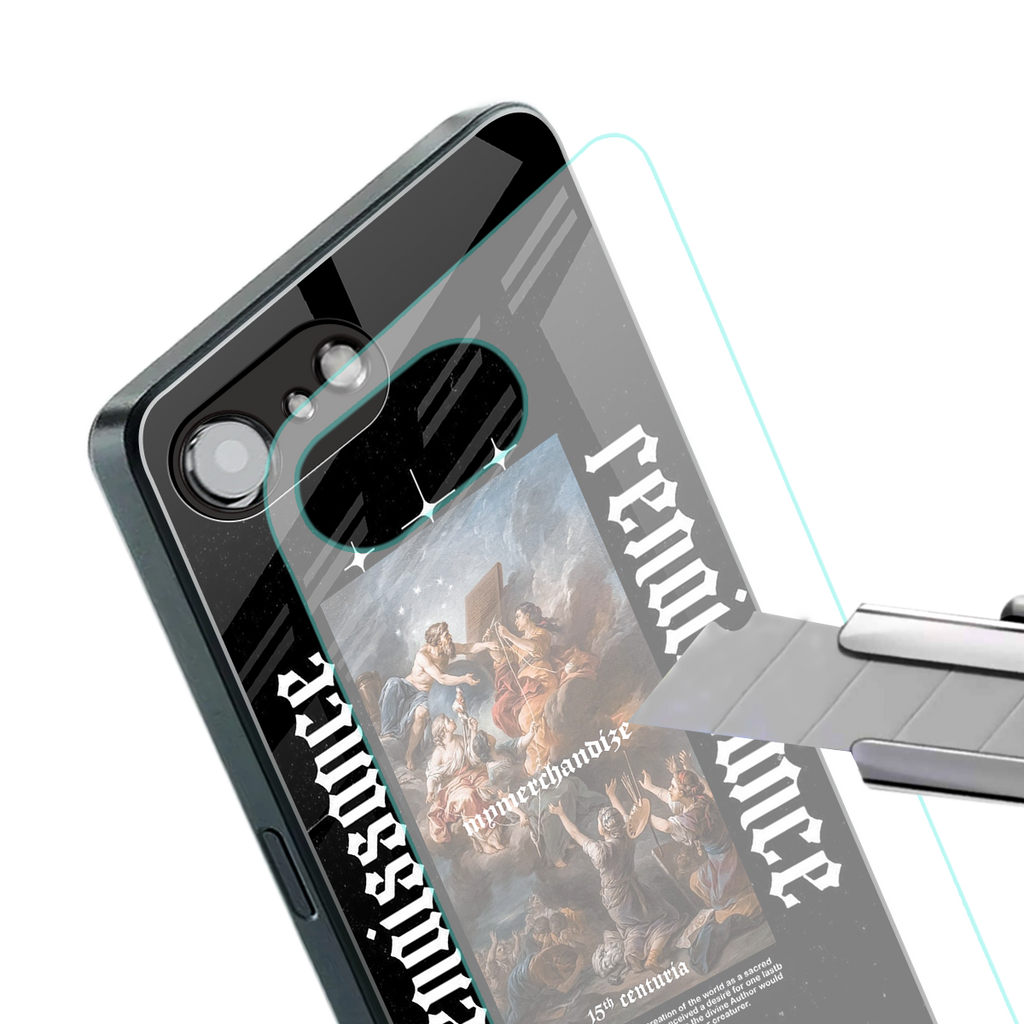 renaissance back phone cover | glass case for iphone 16e