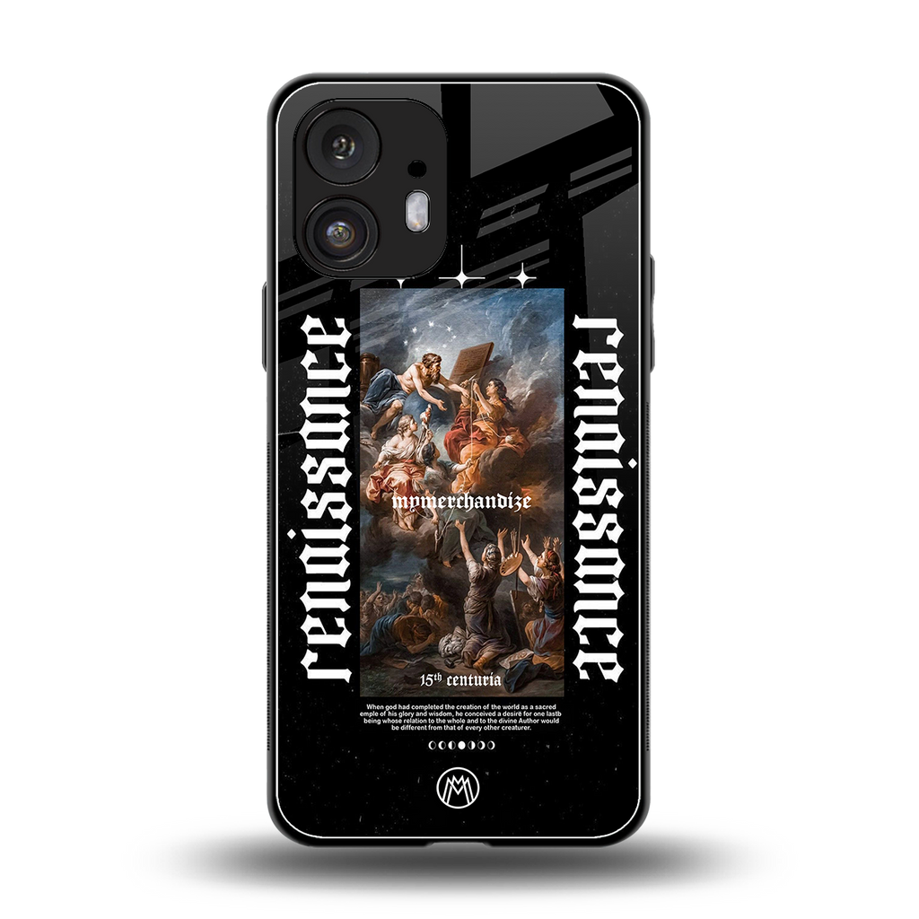 renaissance back phone cover | glass case for nothing phone 2