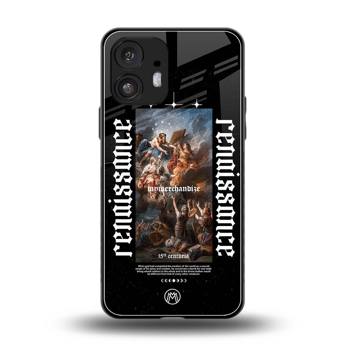 renaissance back phone cover | glass case for nothing phone 2