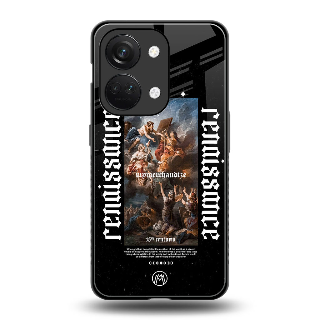 renaissance back phone cover | glass case for oneplus nord 3