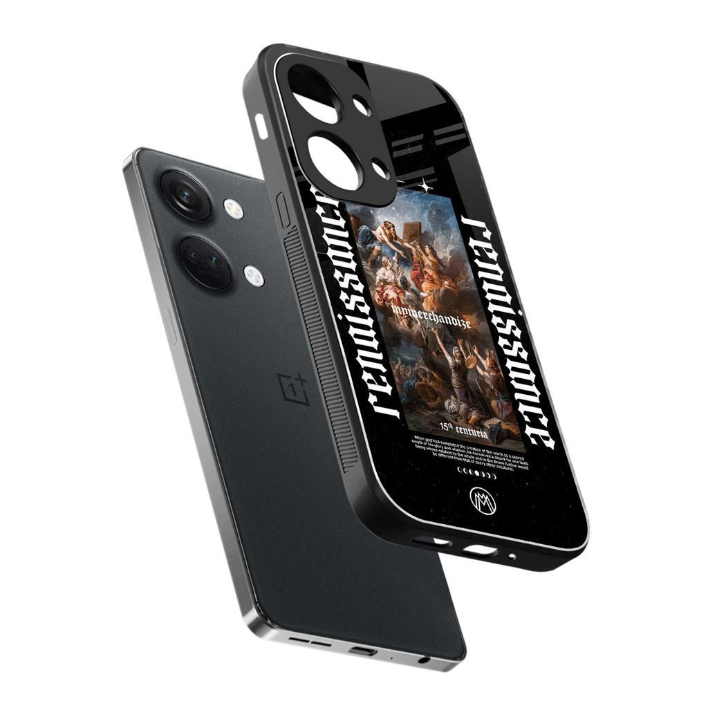 renaissance back phone cover | glass case for oneplus nord 3