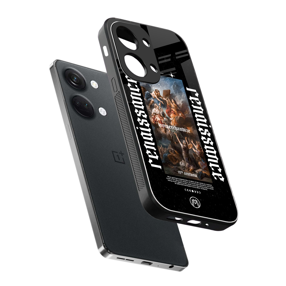 renaissance back phone cover | glass case for oneplus nord 3