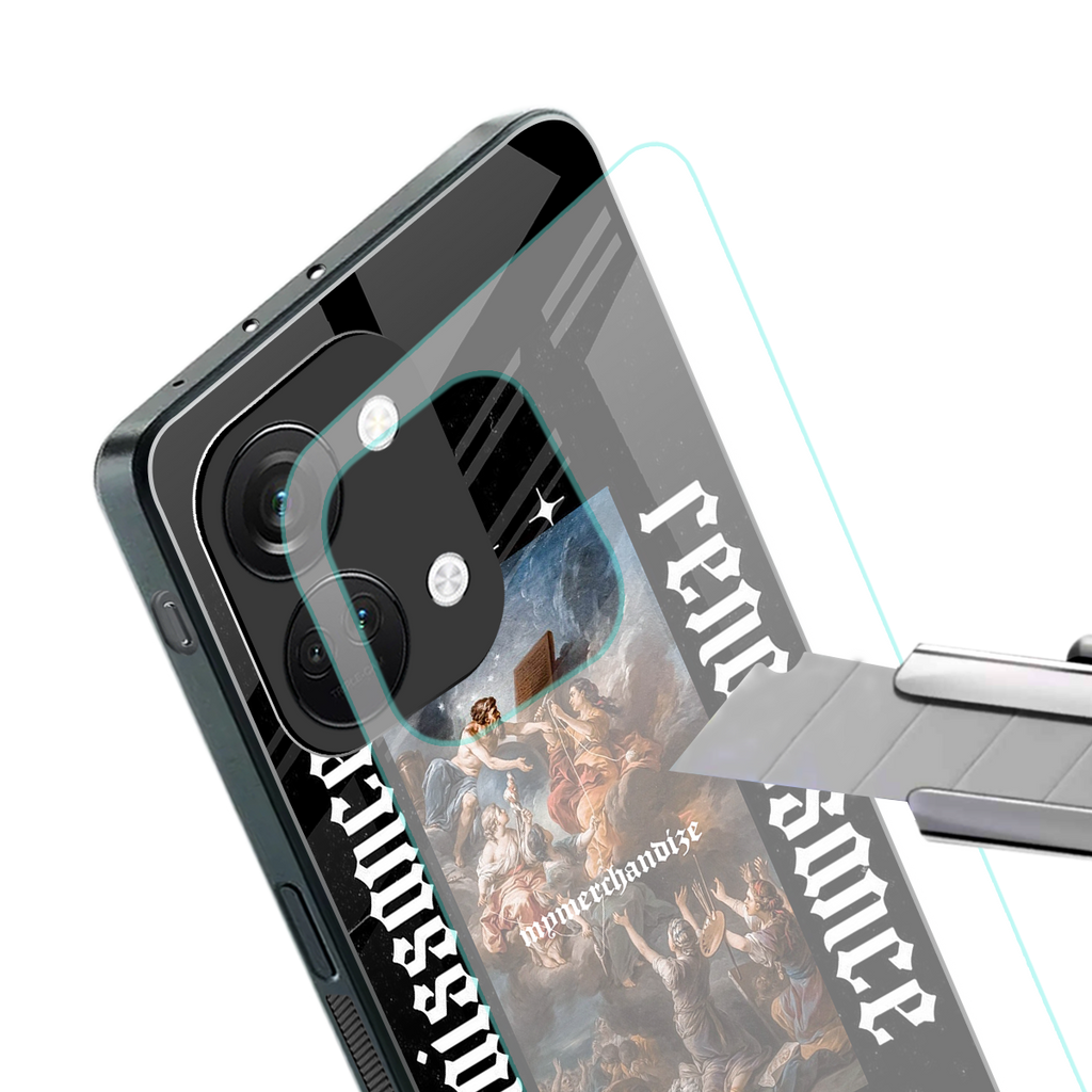 renaissance back phone cover | glass case for oneplus nord 3