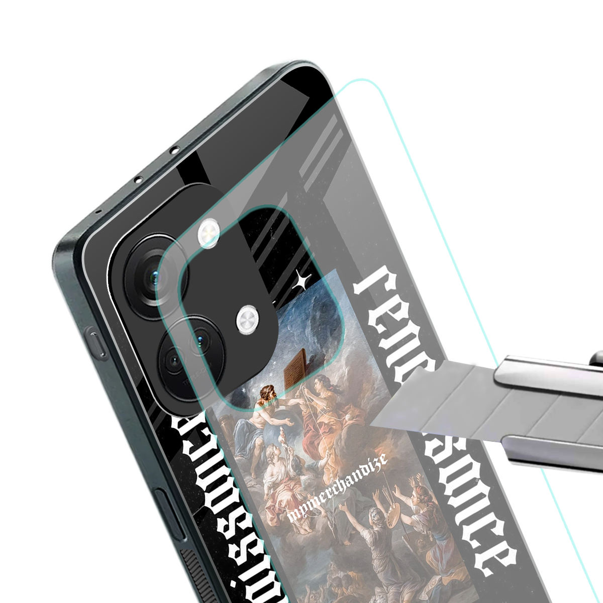 renaissance back phone cover | glass case for oneplus nord 3