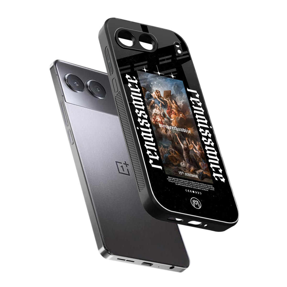 renaissance back phone cover | glass case for oneplus nord 4