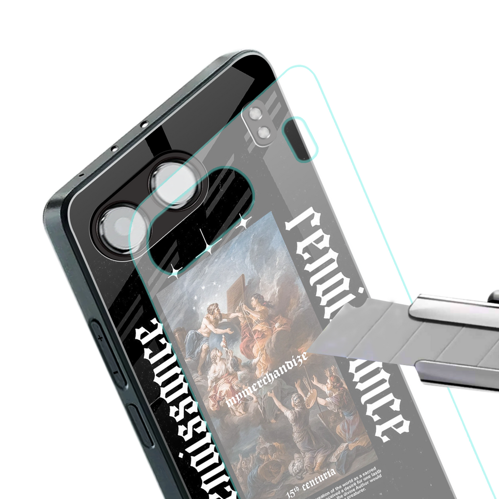 renaissance back phone cover | glass case for oneplus nord 4