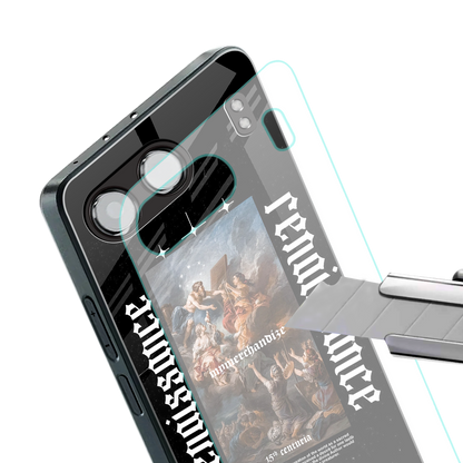renaissance back phone cover | glass case for oneplus nord 4
