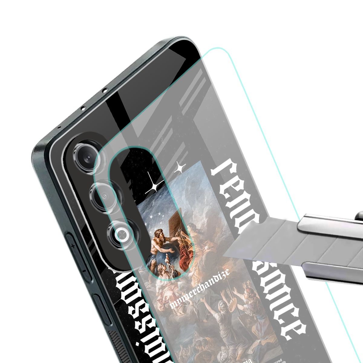 renaissance back phone cover | glass case for oneplus nord ce 4