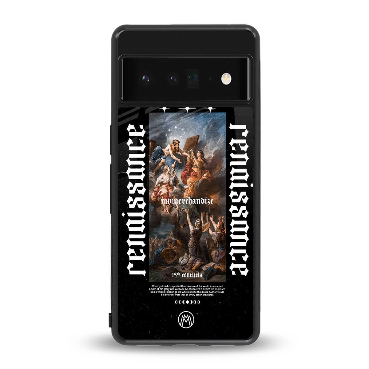 renaissance back phone cover | glass case for google pixel 6 pro
