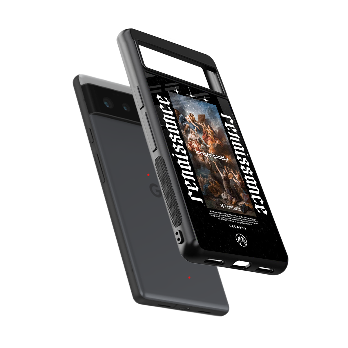 renaissance back phone cover | glass case for google pixel 6