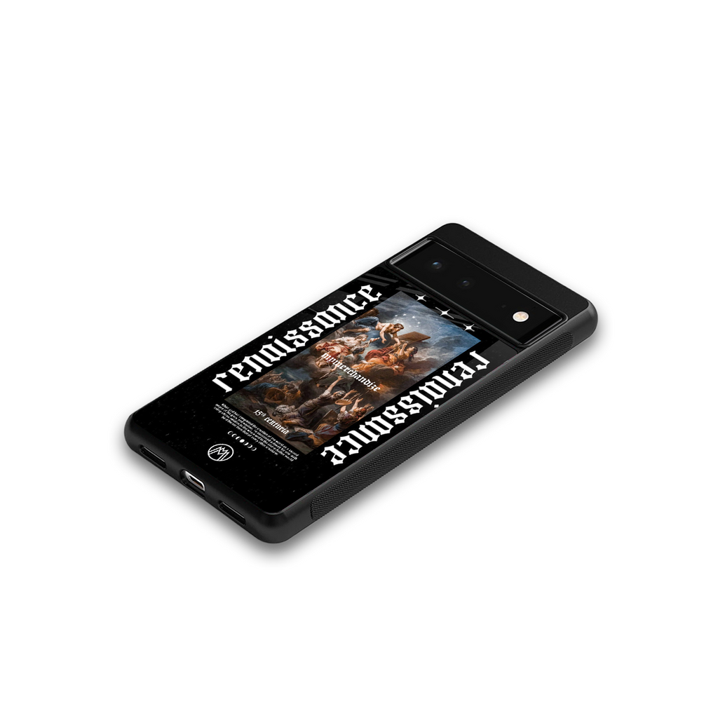 renaissance back phone cover | glass case for google pixel 6