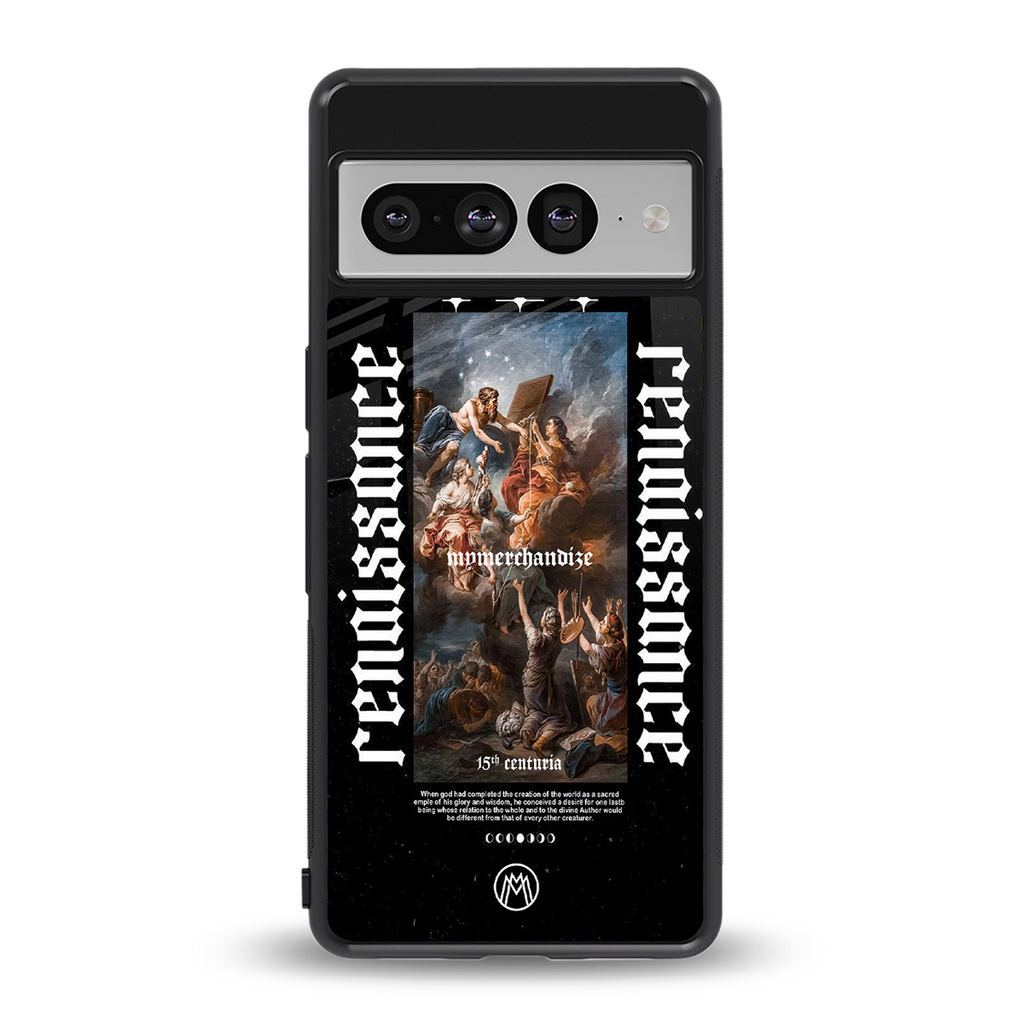 renaissance back phone cover | glass case for google pixel 7 pro