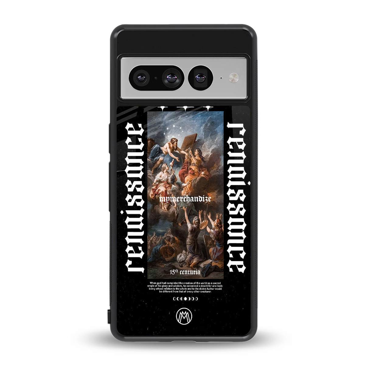 renaissance back phone cover | glass case for google pixel 7 pro