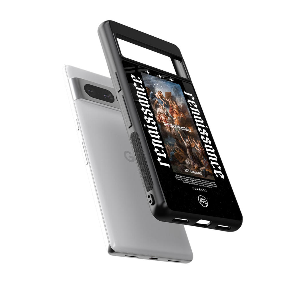 renaissance back phone cover | glass case for google pixel 7 pro