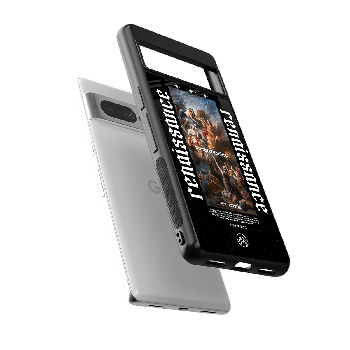 renaissance back phone cover | glass case for google pixel 7 pro