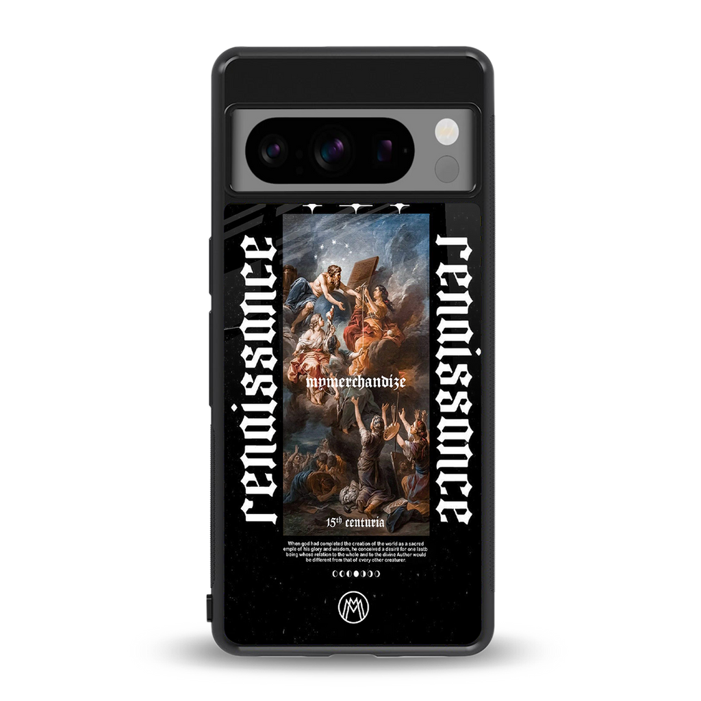 renaissance back phone cover | glass case for google pixel 8 pro