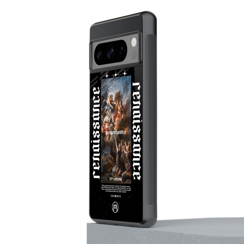 renaissance back phone cover | glass case for google pixel 8 pro