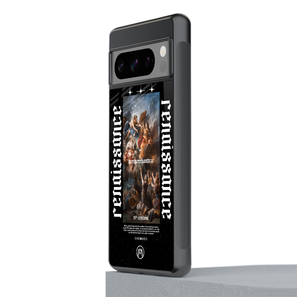 renaissance back phone cover | glass case for google pixel 8 pro