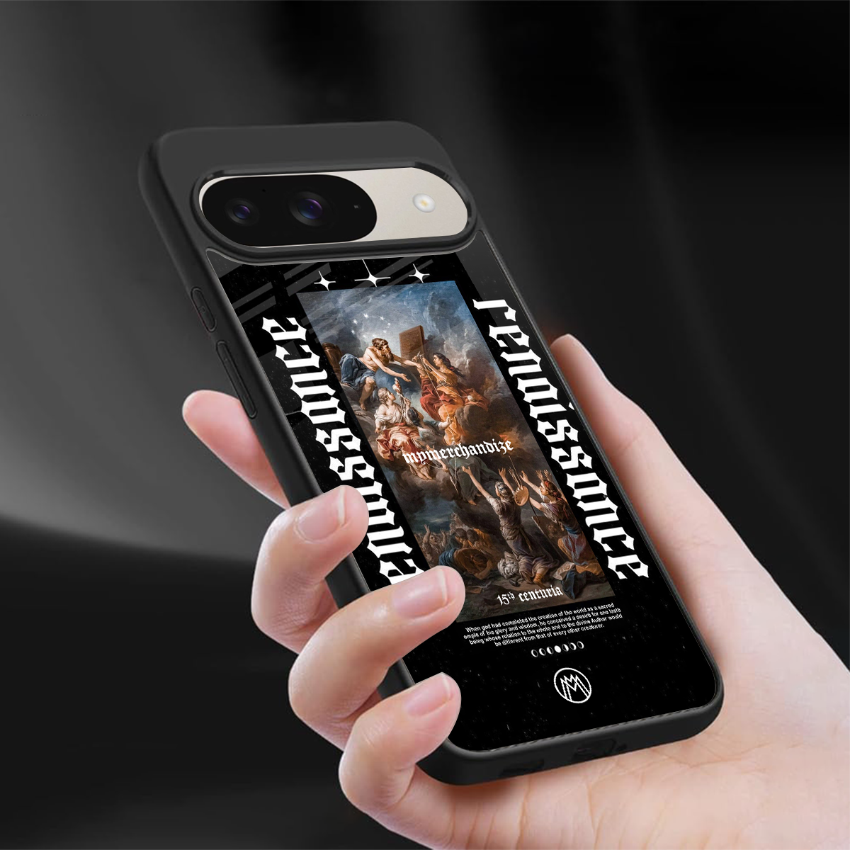 renaissance back phone cover | glass case for google pixel 9