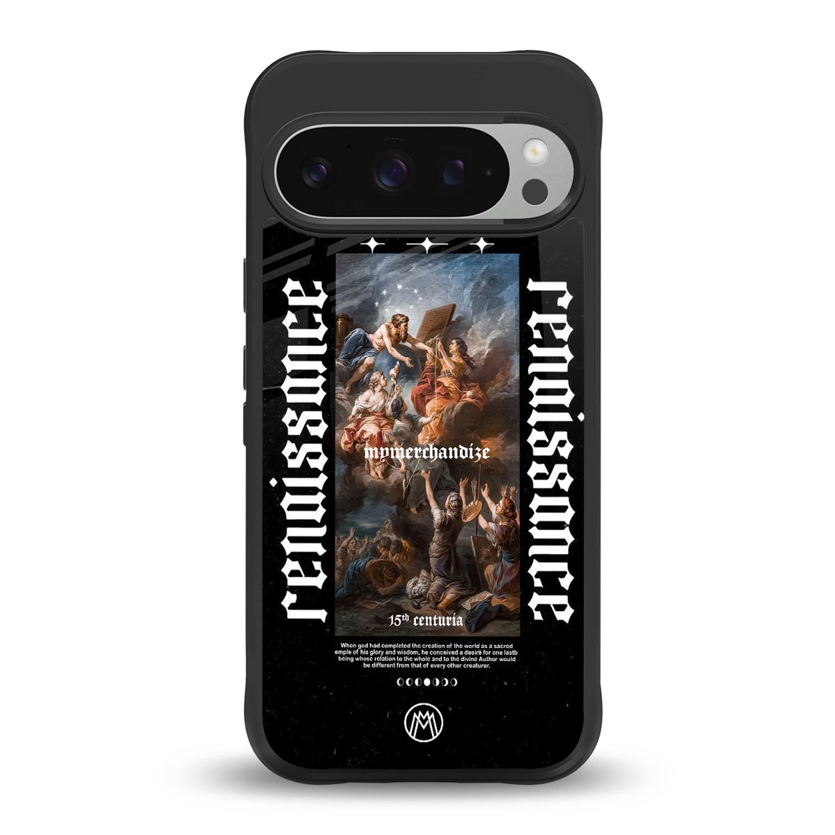 renaissance back phone cover | glass case for google pixel 9 pro xl