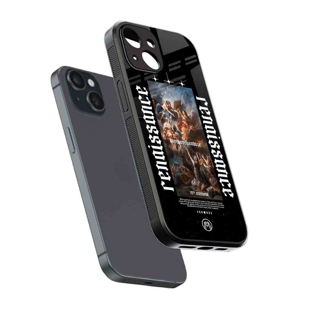 renaissance back phone cover | glass case for iphone 15