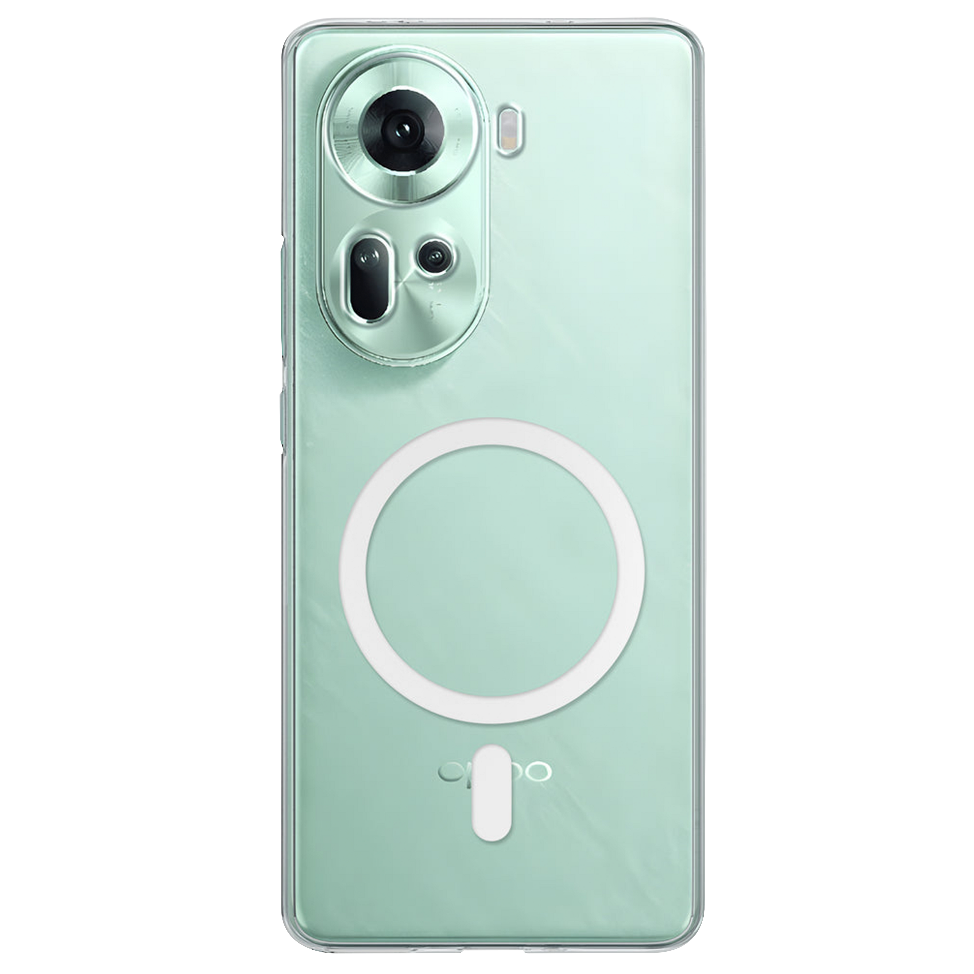 Anti Yellow Magsafe Clear Case for Oppo Reno 11