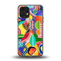 retro abstract back phone cover | glass case for nothing phone 1