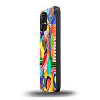 retro abstract back phone cover | glass case for nothing phone 1