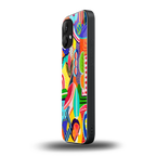 retro abstract back phone cover | glass case for nothing phone 2