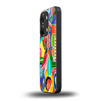 retro abstract back phone cover | glass case for oneplus nord 3