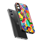 retro abstract back phone cover | glass case for oneplus nord ce 4 lite
