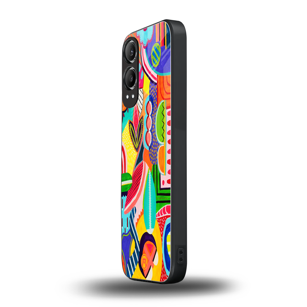 retro abstract back phone cover | glass case for oneplus nord ce 4 lite