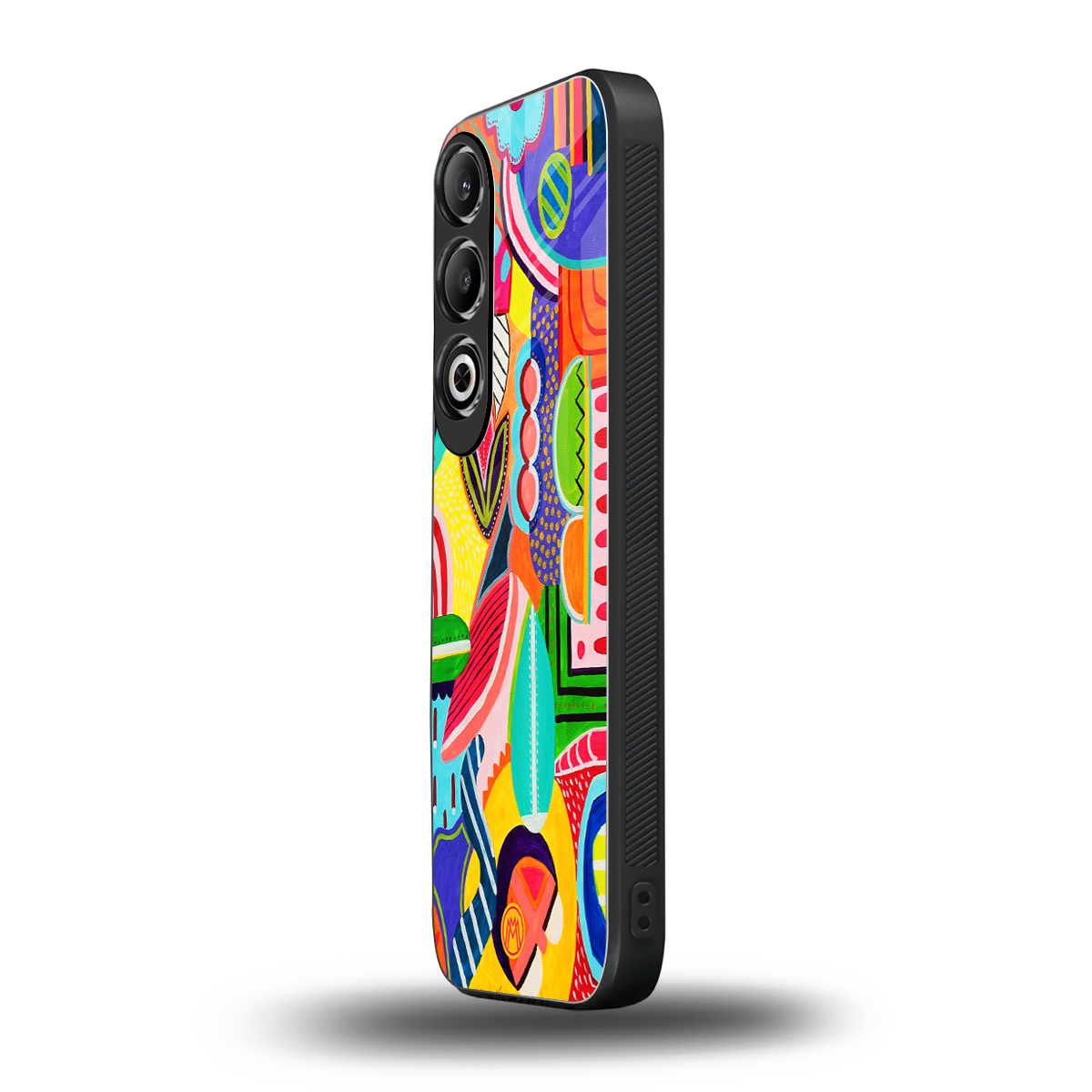 retro abstract back phone cover | glass case for oneplus nord ce 4