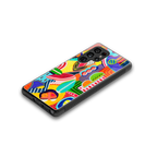 retro abstract back phone cover | glass case for samsung galaxy s25 ultra
