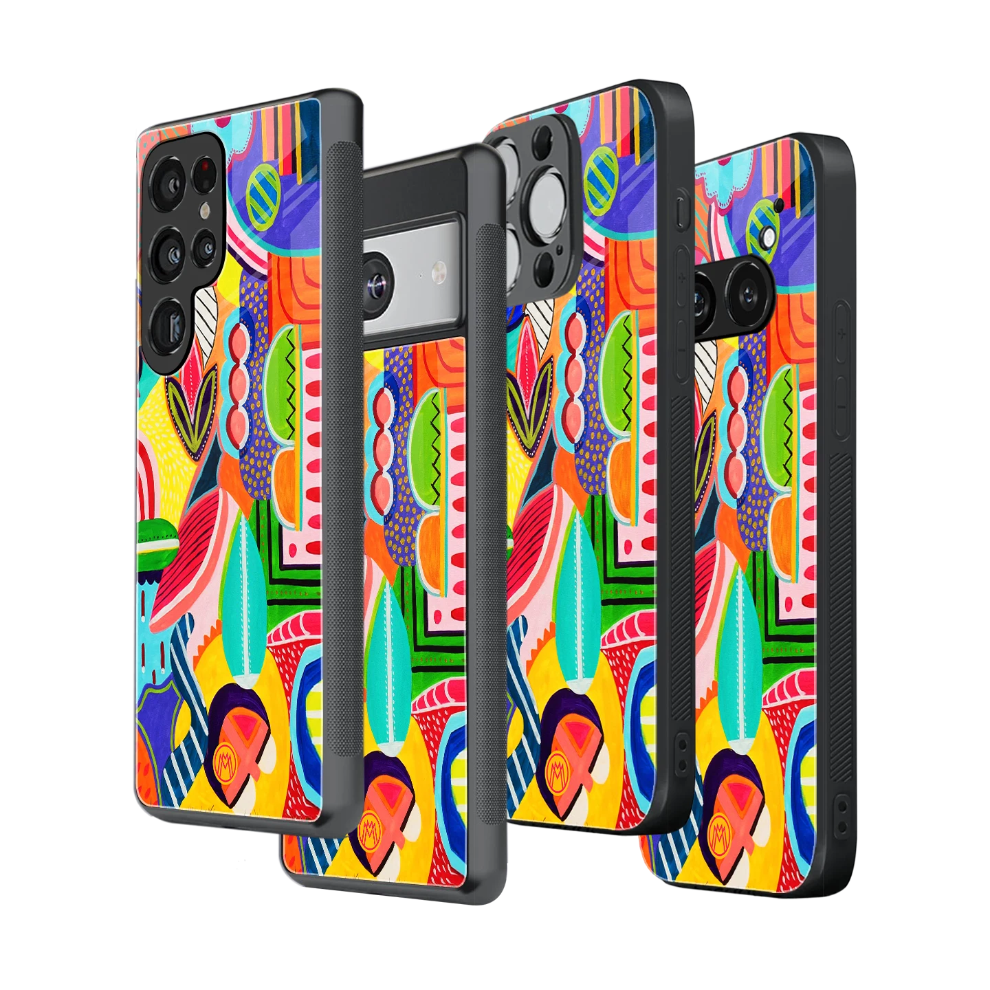 Stylish Glass Back Case for All Smartphones – iPhone, Samsung, OnePlus, Pixel, Redmi, Oppo, Vivo, Motorola