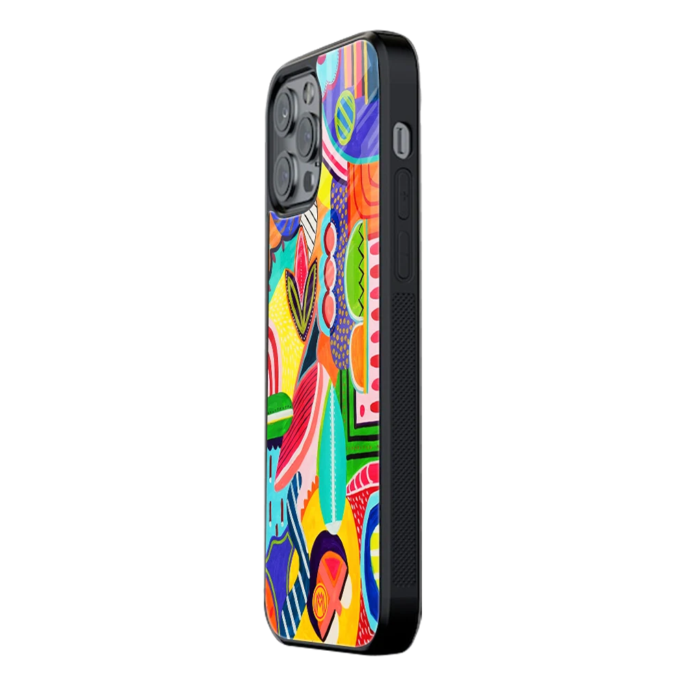 Slim Glass Back Phone Case for Multiple Brands – iPhone, Samsung, Redmi, OnePlus, Oppo, Vivo