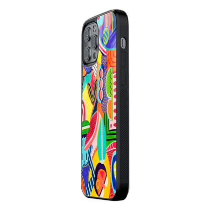 Slim Glass Back Phone Case for Multiple Brands – iPhone, Samsung, Redmi, OnePlus, Oppo, Vivo