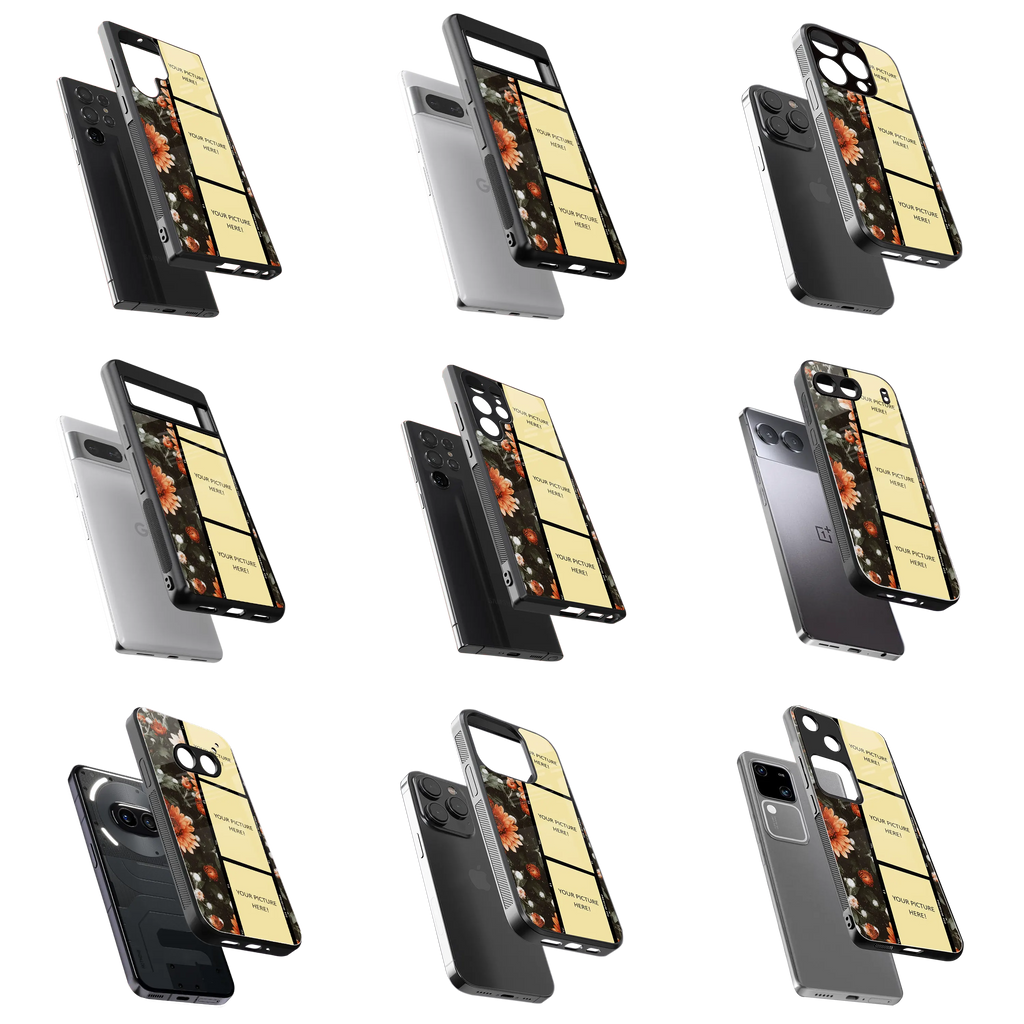 Polaroid Personalised Glass Phone Case