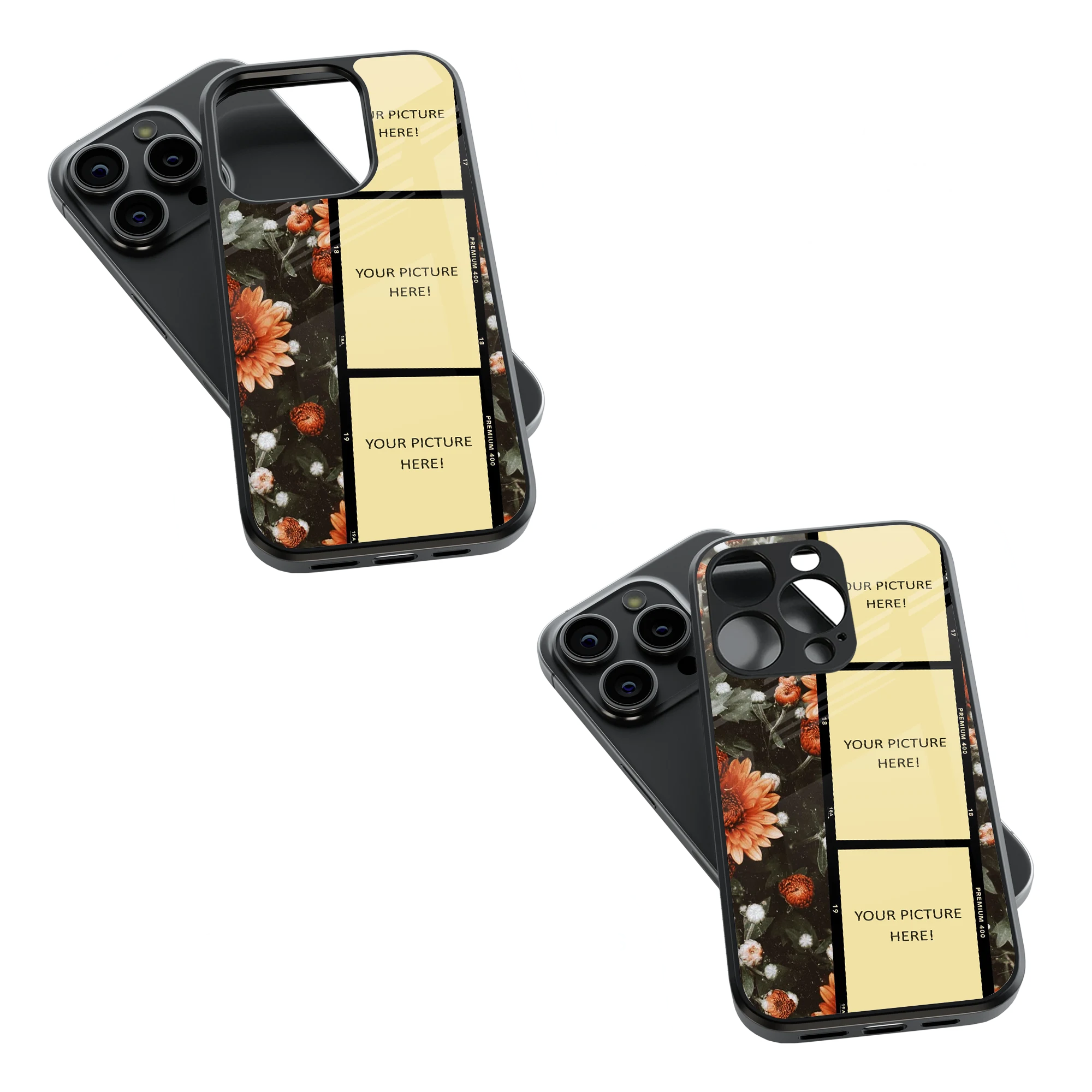 Polaroid Personalised Glass Phone Case