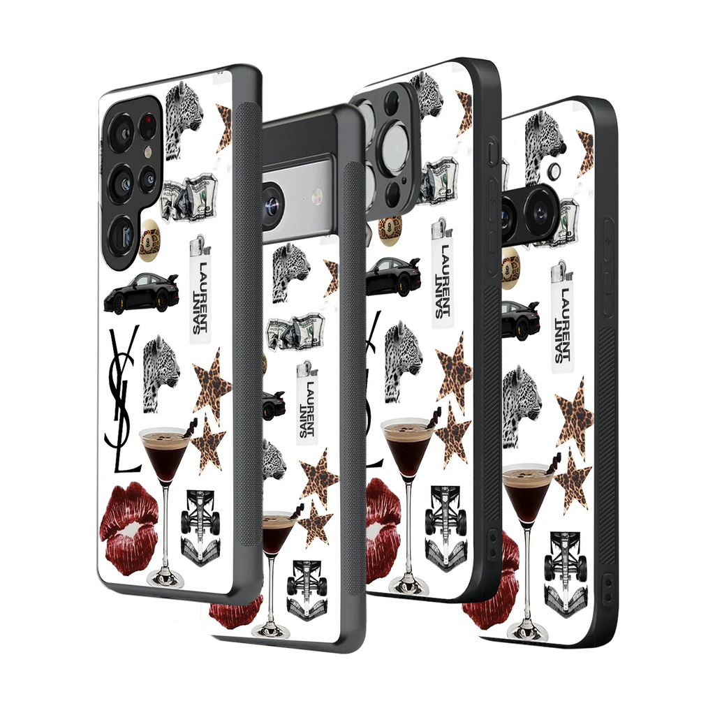 Stylish Glass Back Case for All Smartphones iPhone, Samsung, OnePlus, Pixel, Redmi, Oppo, Vivo, Motorola