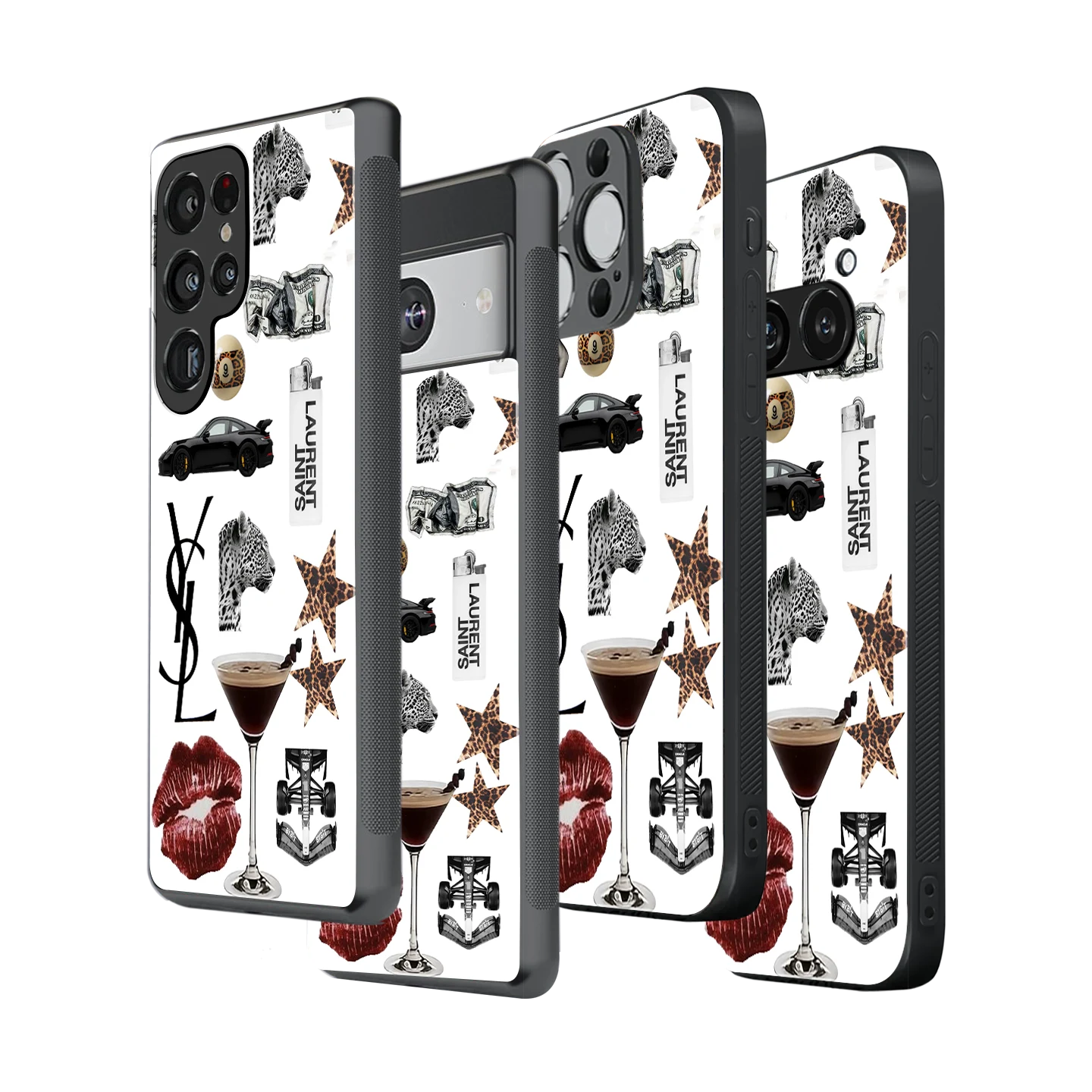 Stylish Glass Back Case for All Smartphones iPhone, Samsung, OnePlus, Pixel, Redmi, Oppo, Vivo, Motorola