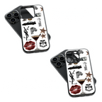 Trendy Glass Back Mobile Case for iPhone, Samsung, Redmi, OnePlus, Google Pixel, Motorola
