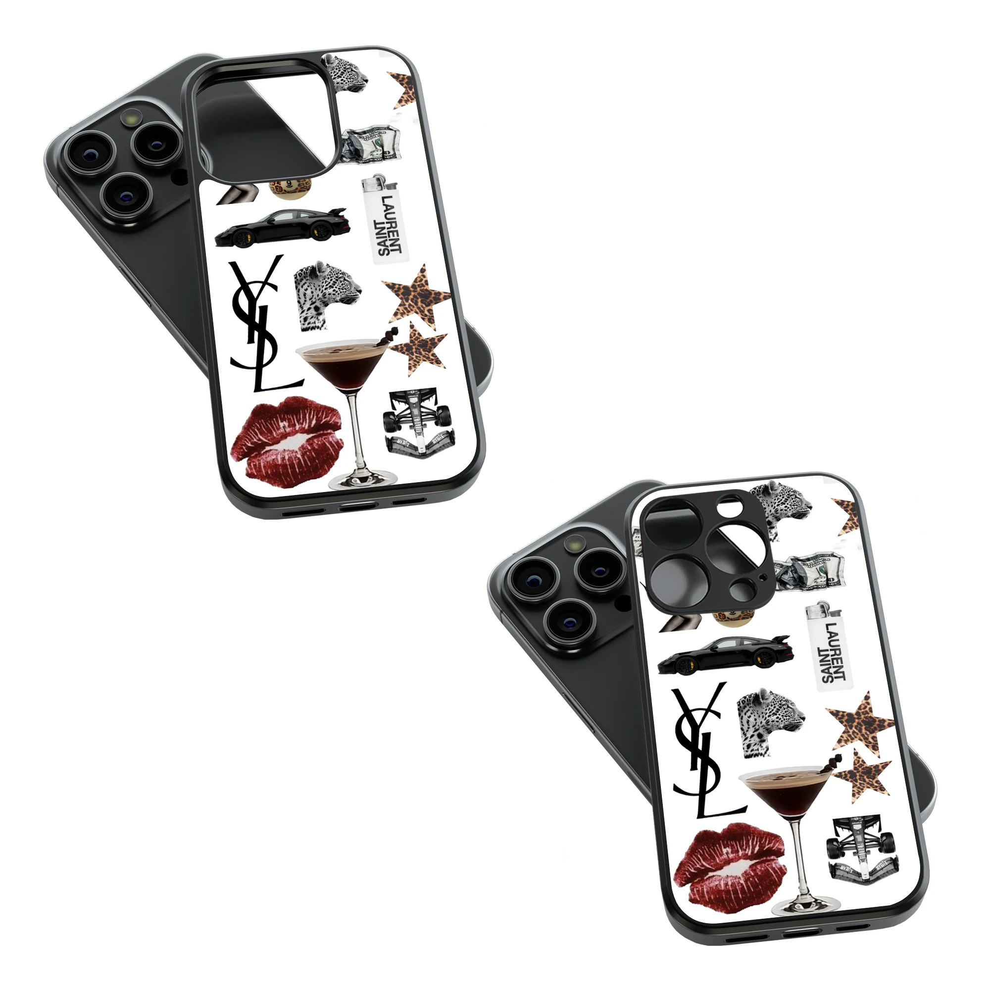 Trendy Glass Back Mobile Case for iPhone, Samsung, Redmi, OnePlus, Google Pixel, Motorola