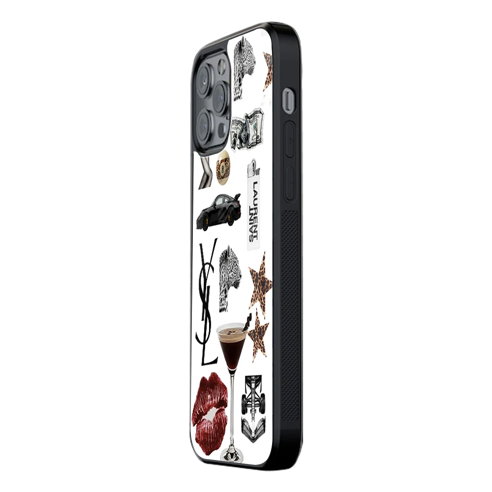 Slim Glass Back Phone Case for Multiple Brands iPhone, Samsung, Redmi, OnePlus, Oppo, Vivo