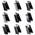 Durable Glass Back Mobile Case for iPhone, Samsung, OnePlus, Google Pixel, Redmi, Vivo, Oppo