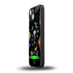 rick and morty amoled back phone cover | glass case for iphone 13 mini
