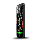 rick and morty amoled back phone cover | glass case for iphone 13 pro
