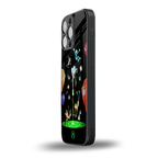 rick and morty amoled back phone cover | glass case for iphone 14 pro max