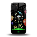 rick and morty amoled back phone cover | glass case for iphone 14
