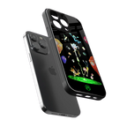 rick and morty amoled back phone cover | glass case for iphone 16 pro max